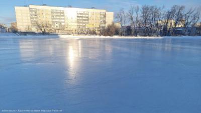 В Рязани заработал каток на стадионе «Локомотив»