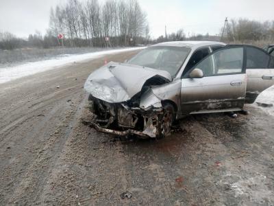 Под Скопином Kia вылетел на встречку и врезался в Toyota, пострадали оба водителя