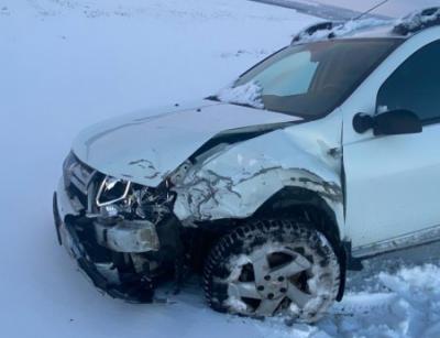 Под Пронском столкнулись Renault Sandero и Renault Duster