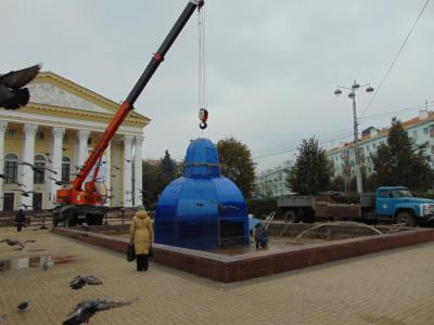 Фонтаны Рязани «переодеваются»