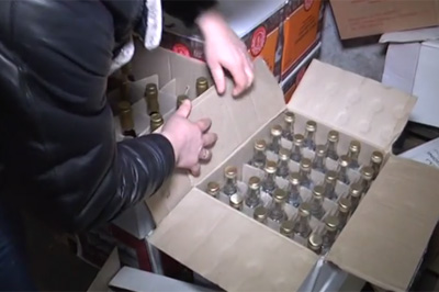 На окраине Рязани арестовано более 10 тонн контрафактного алкоголя