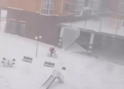 Сквозь Рязань прошла снежная буря