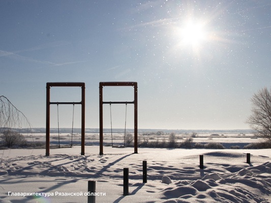 С зимней набережной в Спасске-Рязанском открываются редкие виды