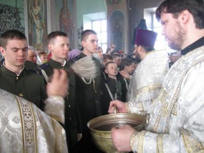 В Преображенском храме Рязани приняли присягу воспитанники казачьих кадетских классов