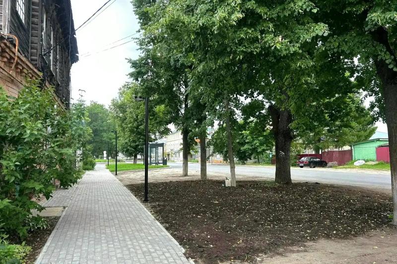 Благоустройство въезда в Спас-Клепики завершается