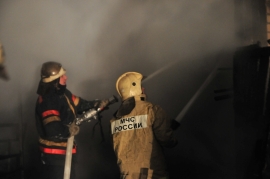 На Южном промузле Рязани горела кровля кирпичного цеха