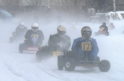 Рязанские картингисты открыли зимний сезон