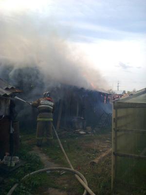 В Рязани сгорел автосервис