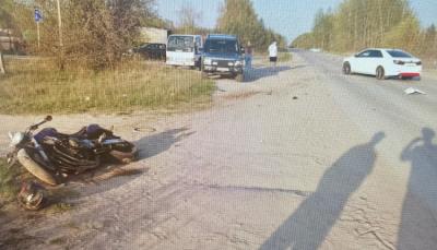 В Касимове пострадал байкер, столкнувшийся с Toyota Camry