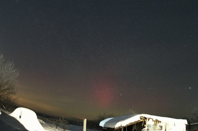 Под Рязанью сняли полярное сияние
