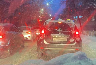 Водители рассказали о коллапсе на улице Советской Армии в Рязани