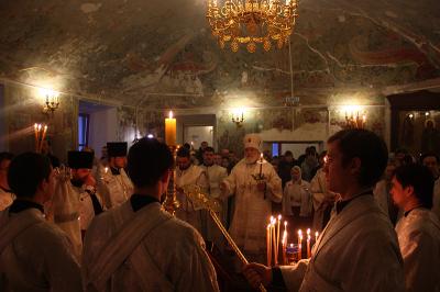 Состоялась служба в домовом Предтеческом храме Рязанского кремля