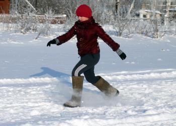 В рязанском посёлке валенок стал палочкой