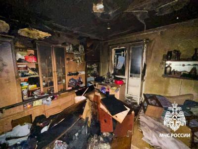 На пожаре в Рязани эвакуировали трёх человек