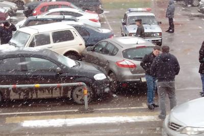 В центре Рязани случилось необычное ДТП