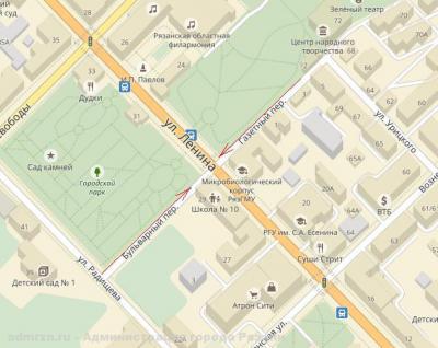 На двух переулках Рязани организуют одностороннее движение