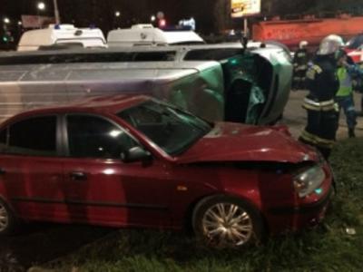 Перевернувшаяся на улице Циолковского маршрутка ехала на «красный»