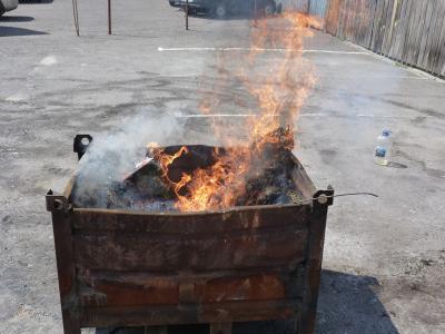 На Рязанщине предали огню более 13 килограммов наркотиков