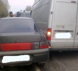 В Клепиковском районе столкнулись «десятка» и Ford Transit