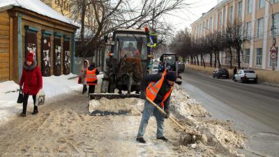 Нынешней зимой в Рязани вывезли в три раза больше снега, чем в прошлом году