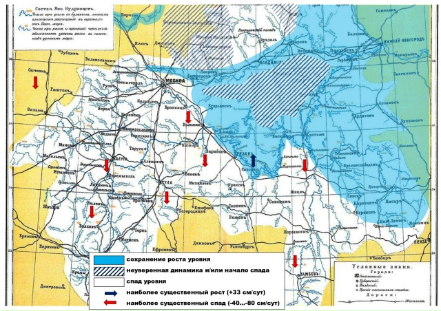 Половодье в Рязанской области продолжается по инерции