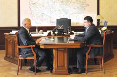 Олег Ковалёв встретился с новым с руководителем территориального управления Росимущества