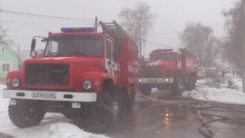 На пожаре в Касимове пострадали люди