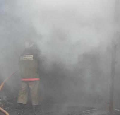 В рязанском гараже сгорела «копейка»