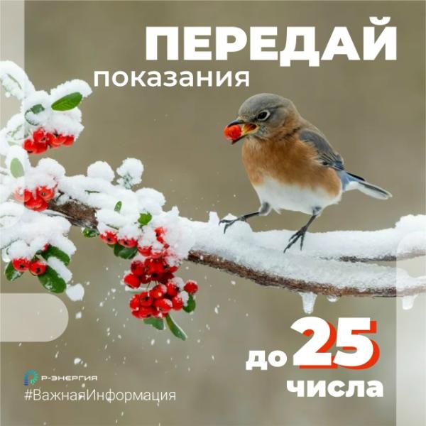 «Р-Энергия» напоминает рязанцам о необходимости передать показания счётчиков