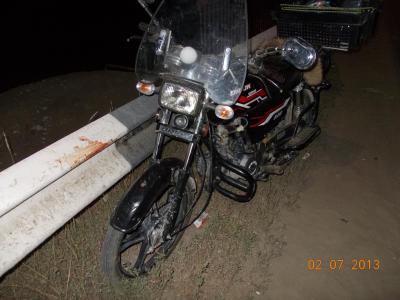 Под Рязанью упал мотоциклист