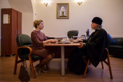 Митрополит Марк пообщался с Юлией Рокотянской