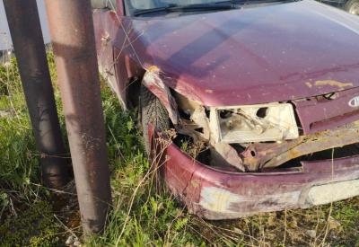 Рязанец угнал легковушку и разбил её