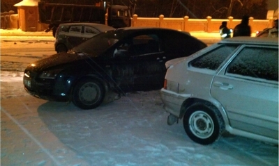 Рязанец за рулём «Приоры» повредил ногу водителю иномарки