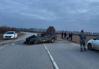 В массовом ДТП в Рыбновском районе погиб человек