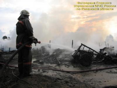 На рязанском участке М6 горела «Газель»