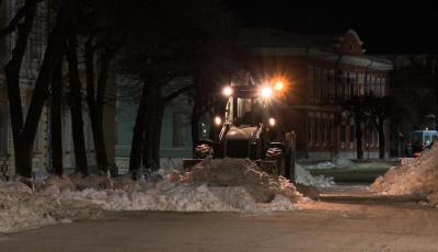 За ночь с рязанских улиц вывезли 1444 кубометра снега
