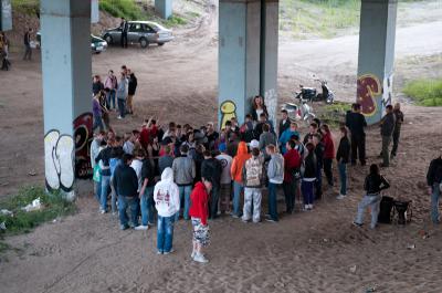 Рязанские хип-хоперы устраивают батлы под мостом