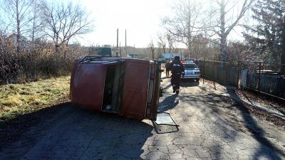 Пьяный житель Александро-Невского «опрокинул» свою «шестёрку»