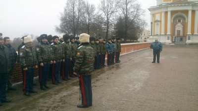 Рязанские казаки в праздники несли службу совместно с полицией