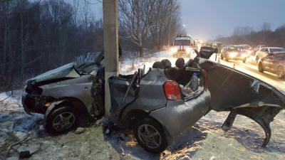Появились подробности жёсткого ДТП на Северной окружной дороге Рязани