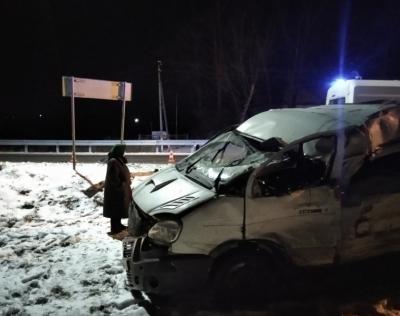 Близ Пронска большегруз столкнулся с «Газелью»