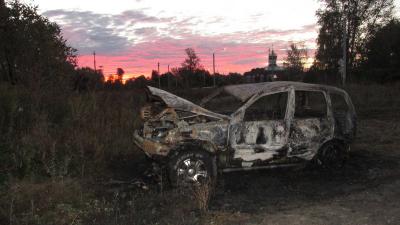 Сгоревшую под Рязанью «Ниву» могли поджечь