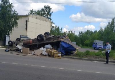 В посёлке Соколовка Рязани перевернулась «Газель»