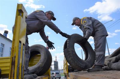Рязанская НПК передала на утилизацию более 50 кубометров шин