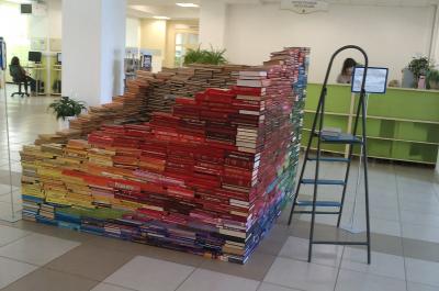 В Рязани открылась инсталляция из книг