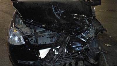 На Касимовском шоссе жёстко столкнулись «Лада Приора» и Hyundai Solaris