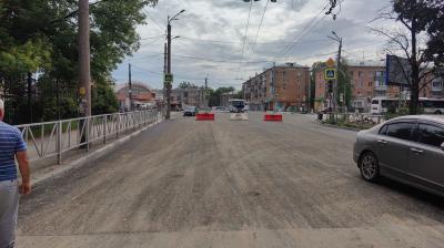 На улице Гагарина в Рязани частично открыли движение транспорта