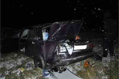 Близ Скопина москвич на «пятёрке» улетел в кювет, погиб пассажир
