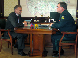 Олег Ковалёв приветствовал начальника Центрального таможенного управления на Рязанской земле