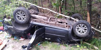 Неподалёку от Касимова внедорожник опрокинулся в кювет, пострадали четыре человека